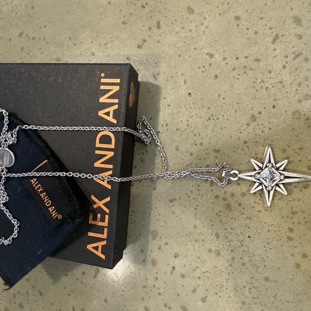 Alex and Ani Silver Celestial Starburst Necklace